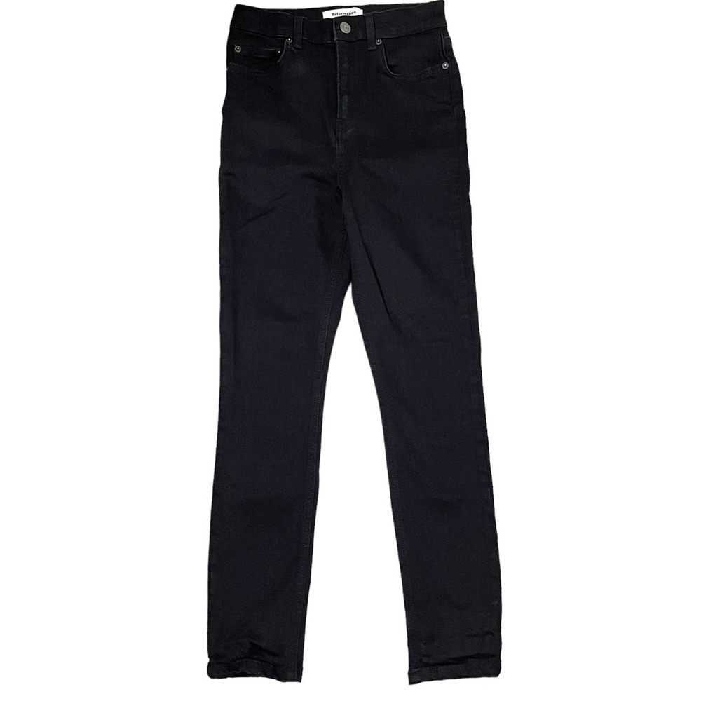 Reformation Womens Black Skinny Jeans Size 25 Harper
